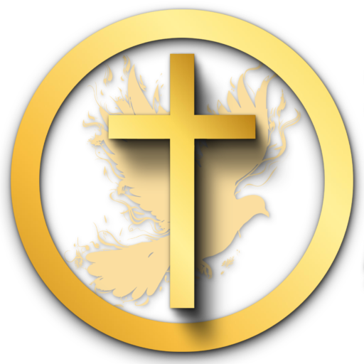 Jesus Vision Ministries Jesus Vision Ministries log with a cross and flaming pigeon in a circle